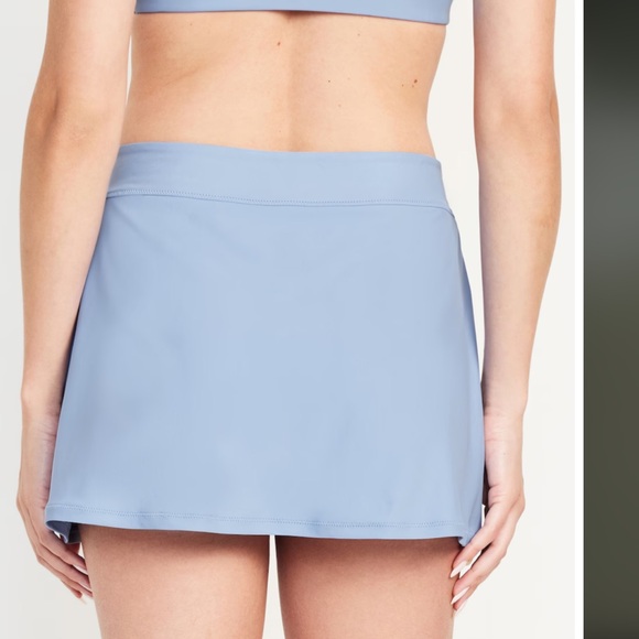 NWT OLD NAVY  High-Waisted Swim Skirt Color: Blue Overall - Picture 3 of 10